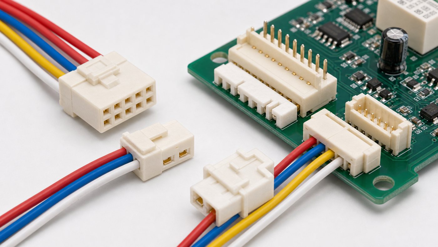Household appliance control board connector product range