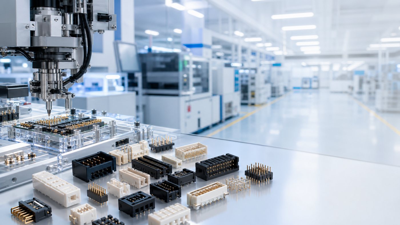Household appliance connector manufacturing and inspection process