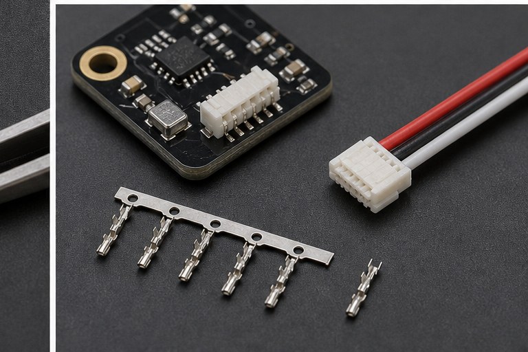 HX12500 connector micro cable terminal and housing detail image