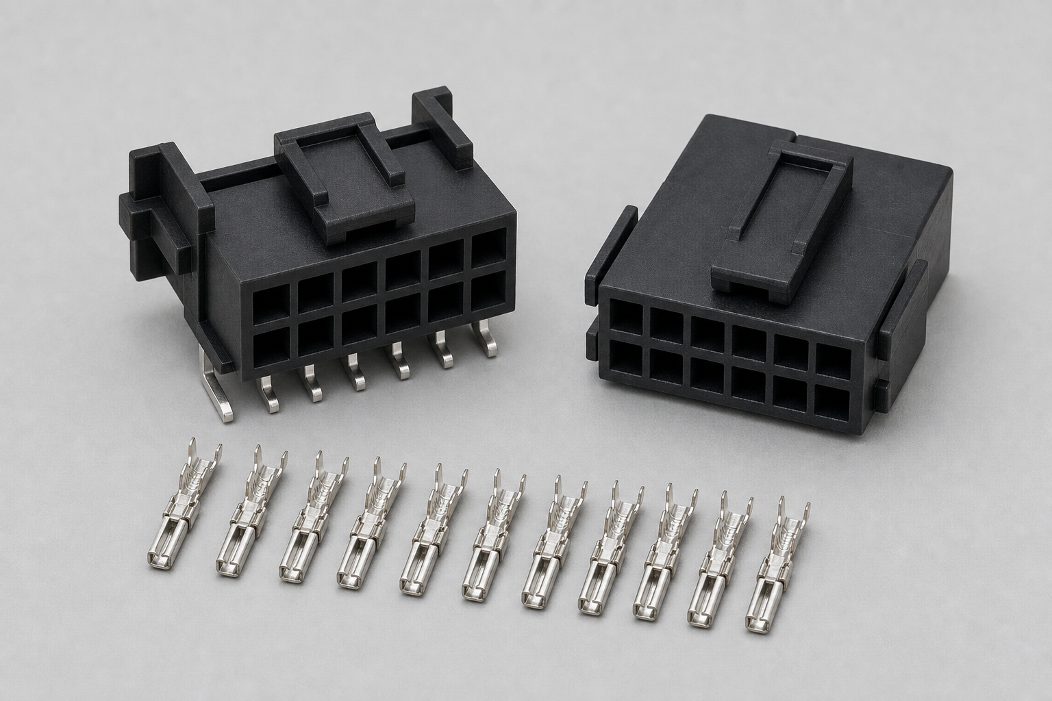10 Circuit Micro-Fit Compatible Connector black 3.00mm Micro-Fit compatible housing header and crimp terminal product image