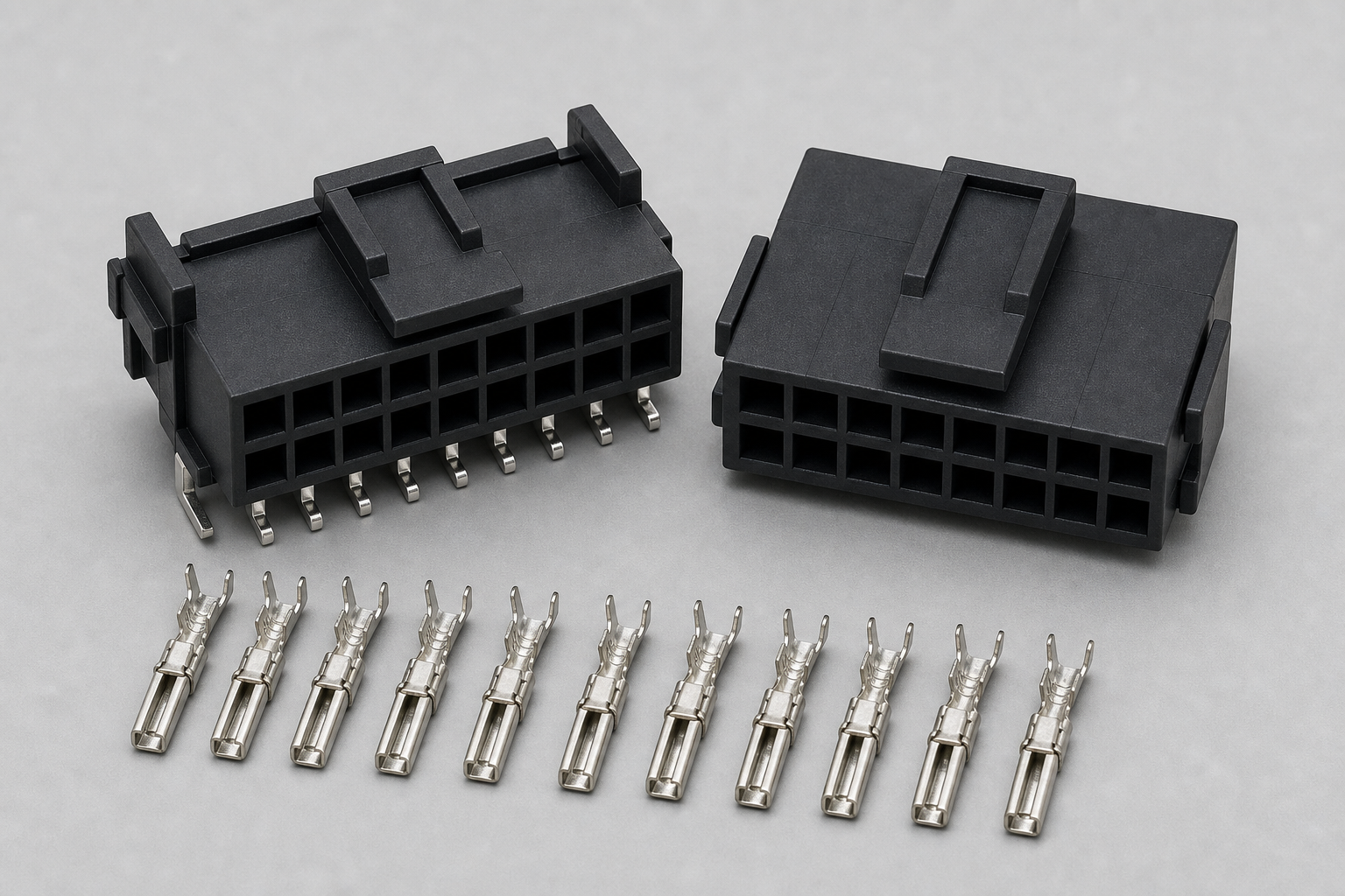 12 Circuit Micro-Fit Compatible Connector black 3.00mm Micro-Fit compatible housing header and crimp terminal product image