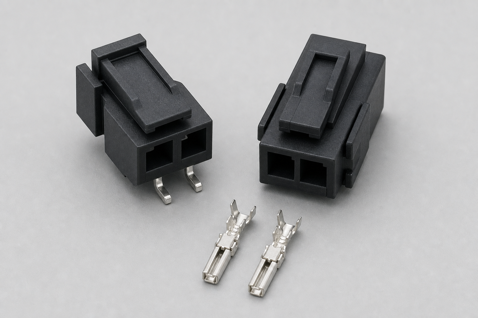 2 Circuit Micro-Fit Compatible Connector black 3.00mm Micro-Fit compatible housing header and crimp terminal product image
