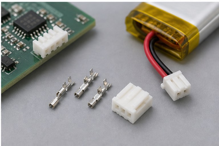 PH connector battery cable terminal and housing detail image