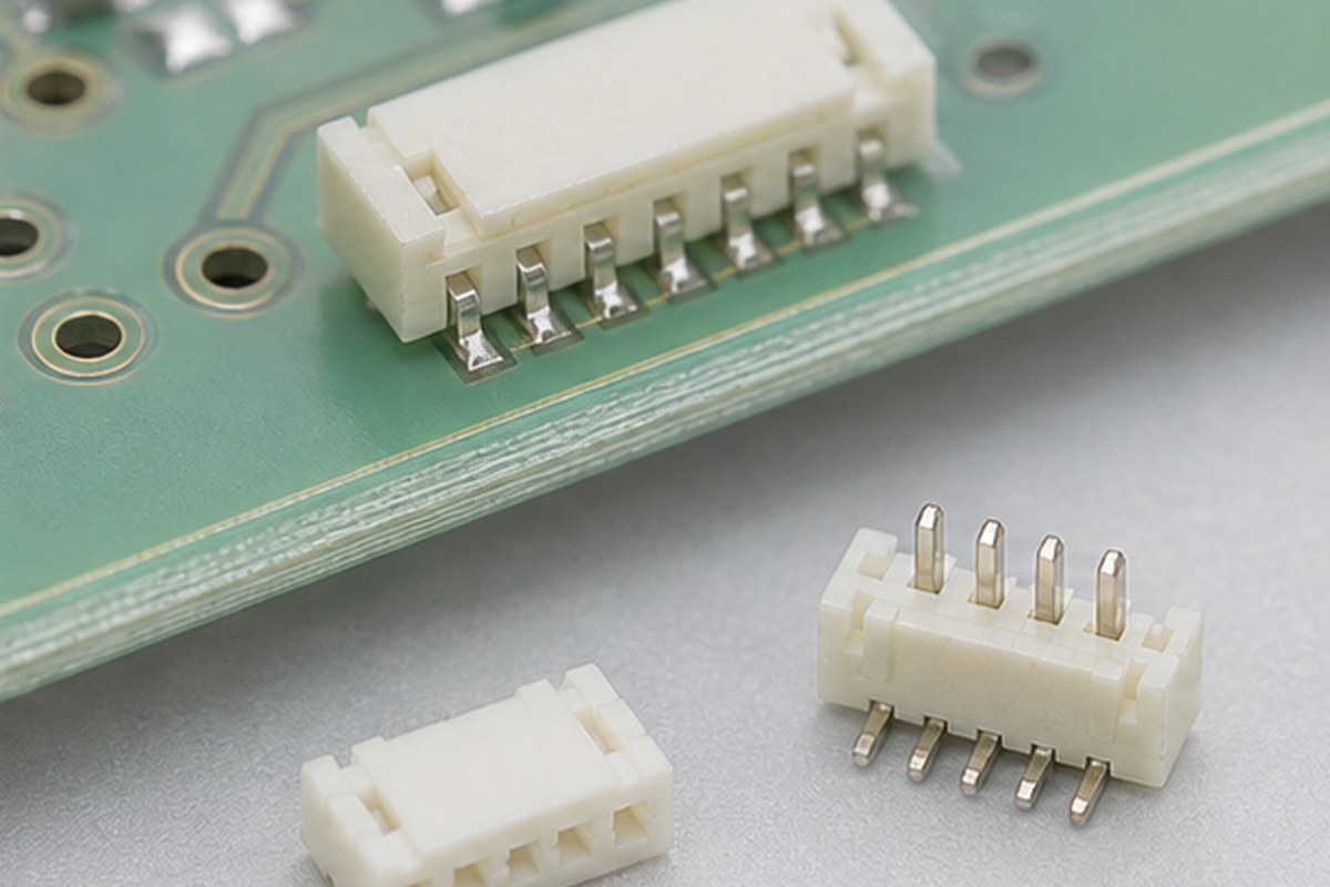 ZH connector 1.50mm PCB wafer header mating detail